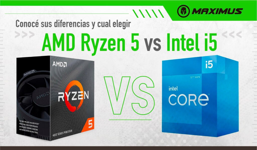 Comparativa AMD Ryzen 5 vs Intel i5