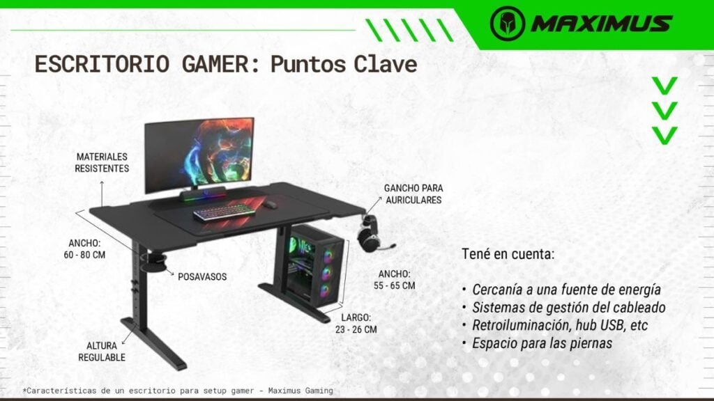 Características de un escritorio gamer