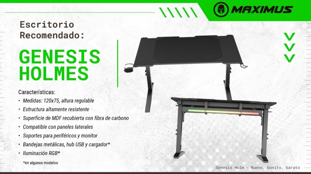 Génesis Holm - Escritorio Gamer