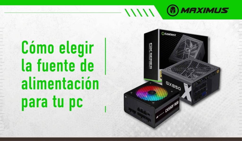 Fuente de alimentación PC gamer