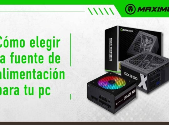 Fuente de alimentación PC gamer