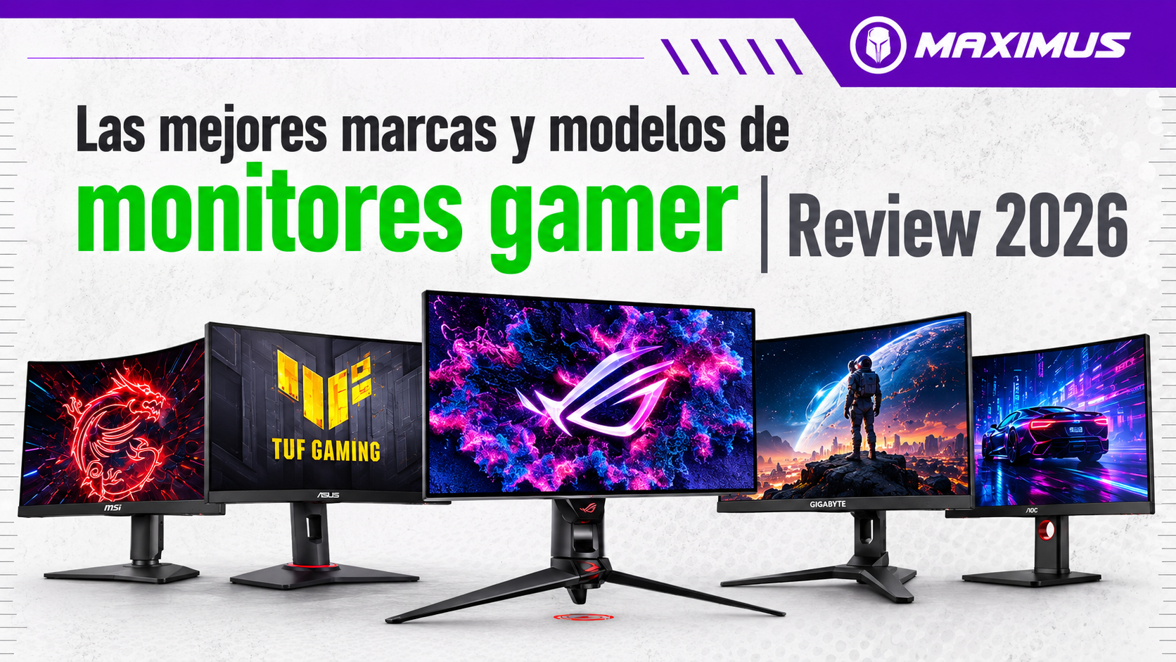 Las mejores marcas y modelos de monitores gamer 2026
